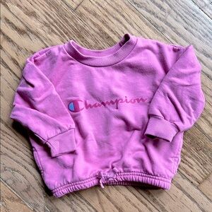 Champion Pink Sweatshirt with Logo